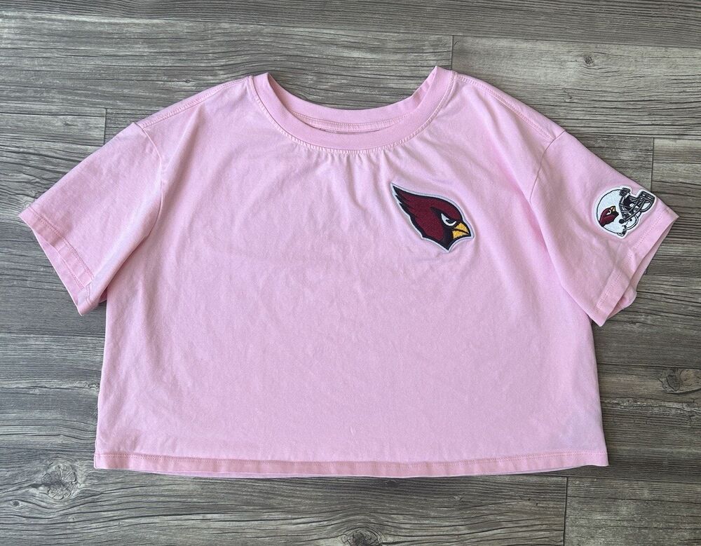 Pro Standard Pink Cropped Top Arizona Cardinals Women’s Shirt Size Small